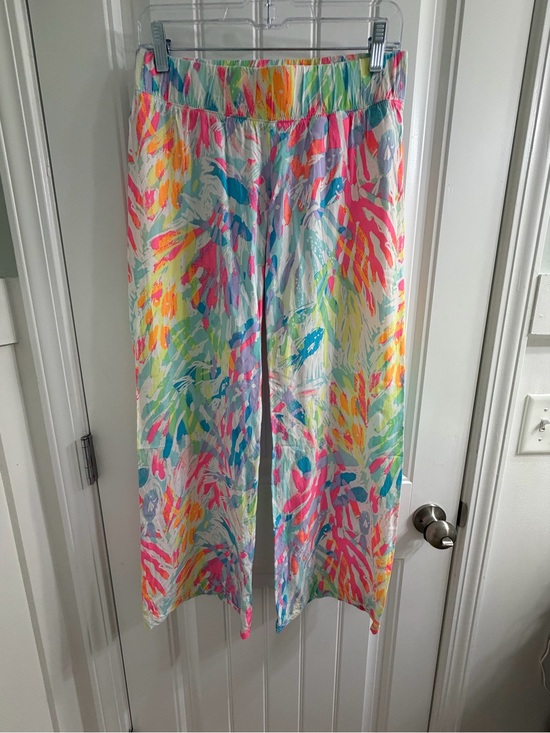 Lilly Pulitzer Pants - Lilly Pulitzer Bal Harbour Palazzo Pants Sparkling Sands Print Sz XS Resortwear